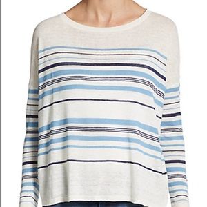 Joie linen striped sweater